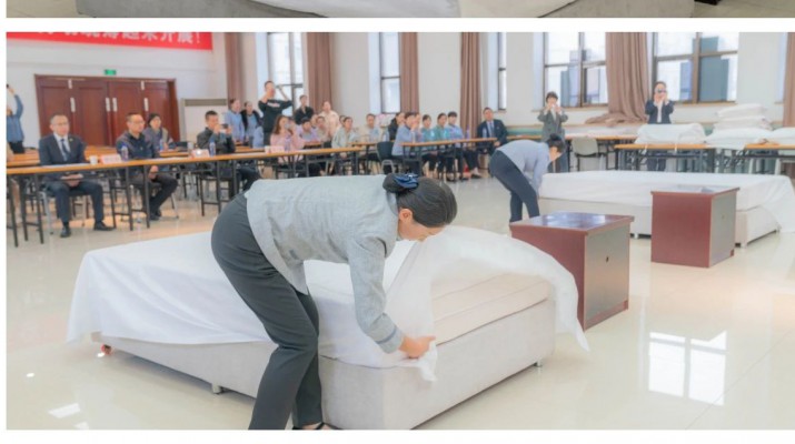 三抓三促进行时丨乐玩体育(中国)旗下酒店角逐中式铺床技能大赛